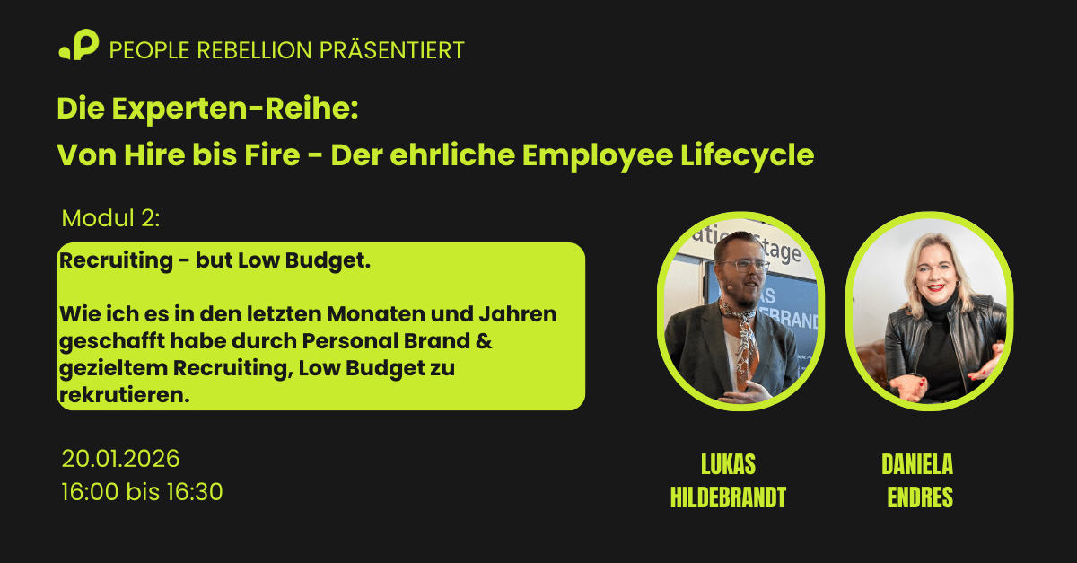 Recruiting - but Low Budget