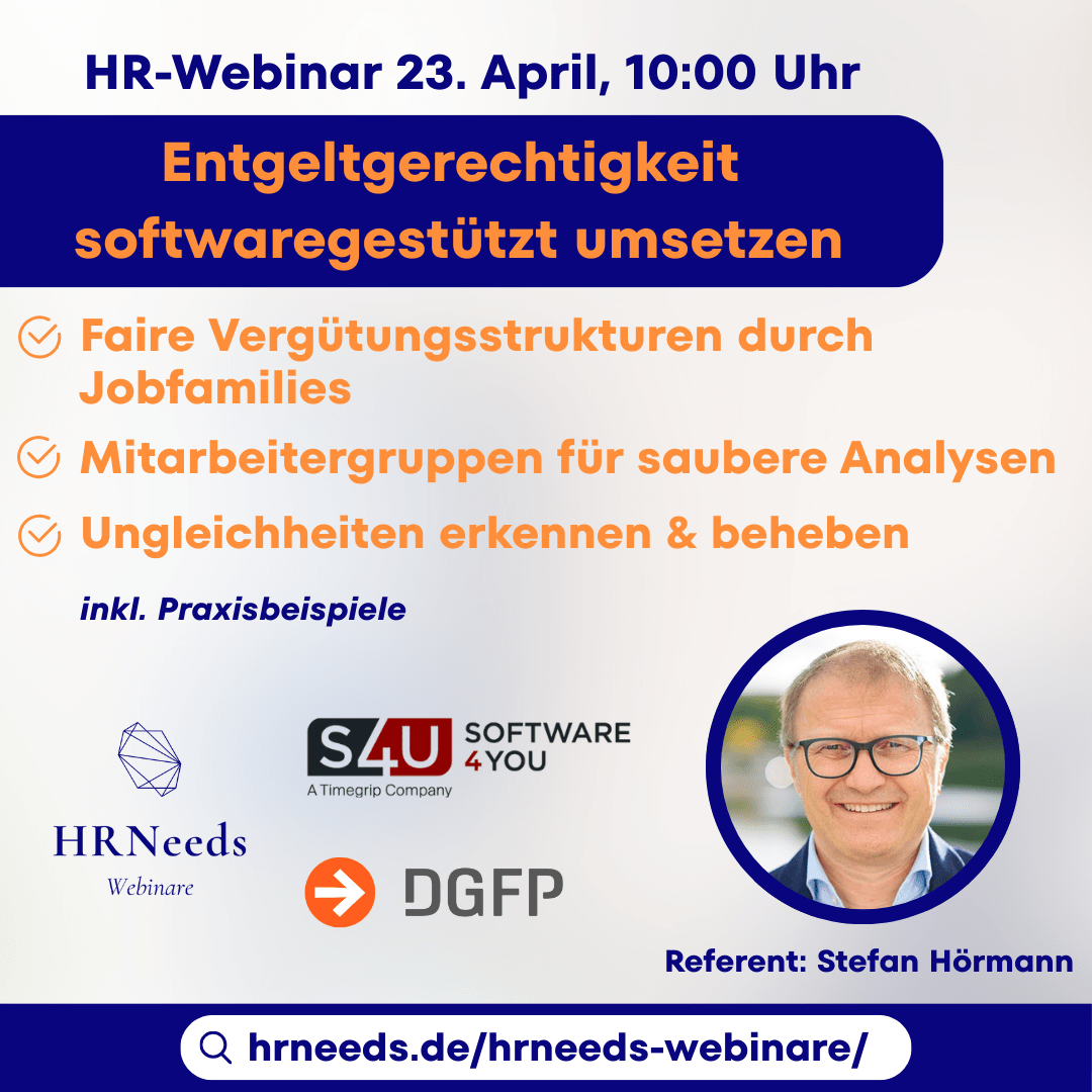 Entgeltgerechtigkeit softwaregestützt in die Praxis umsetzen