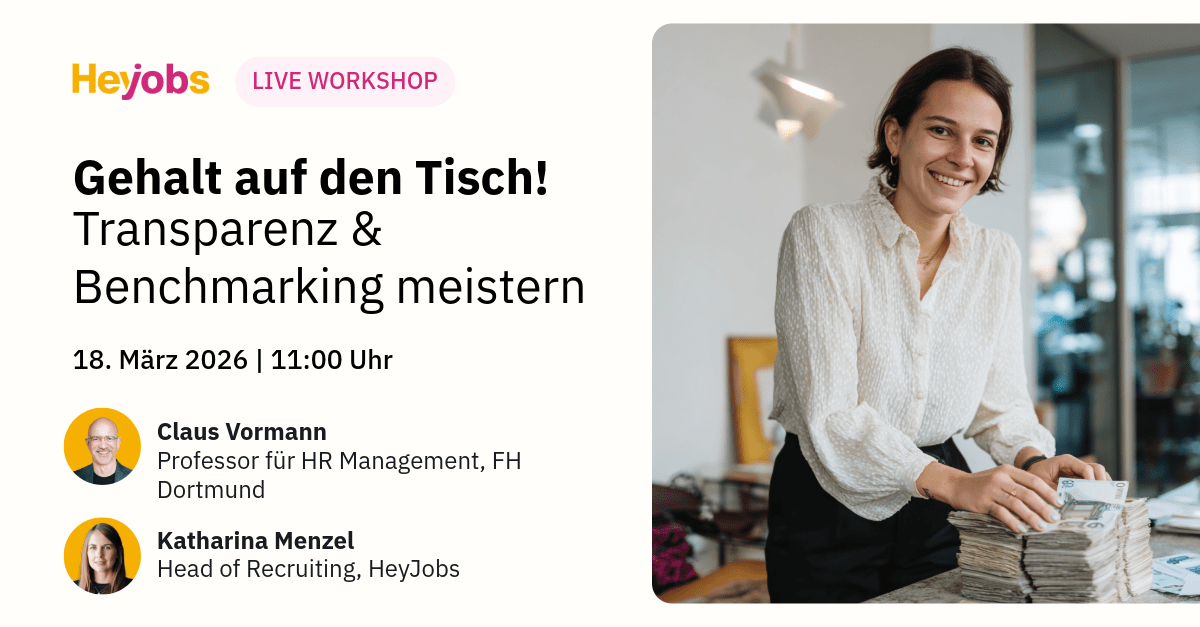 Gehalt auf den Tisch!